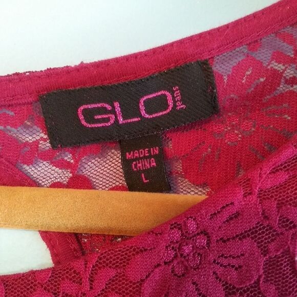 Red Lace Shirt - Picture 3 of 5